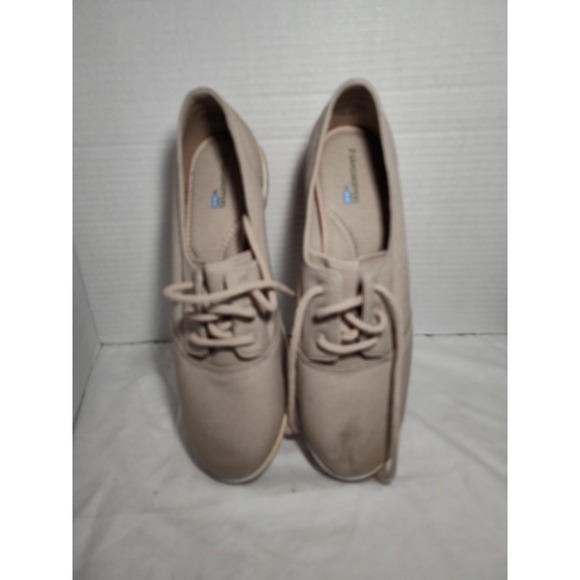 Grasshopper By Keds Sneakers Walking Shoes Womens Size 8.5 M Beige Canvas LaceUp - Picture 2 of 12